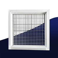 Grille d'aération carrée en alliage d'aluminium pour climatisation, style alvéolé, vente en gros usine