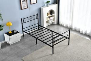 Современная простая дизайнерская домашняя односпальная кровать белая кровать каркас для одного человека самые дешевые кровати - Product Image 4