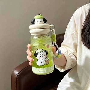 Suohe Cartoon Water Bottle 500ml Food Grade Pc Material Portable Sports Bottle For Students - Product Image 2