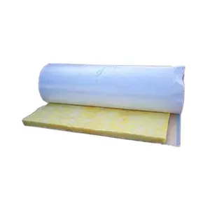 fireproof waterproof soundproof white polypropylene for Mexico market exterior wall metal roof insulation glass wool roll