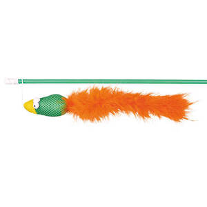 Varita de juguete con pájaro y plumas de 50 cm, juguete interactivo para mascotas - Product Image 2