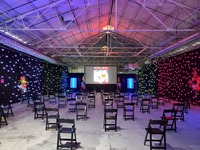 Rideau d'étoiles LED avec fonction DMX 4x6m, éclairage LED ciel étoilé, toile de fond de mariage, écran LED pliable, tissu d'étoiles LED