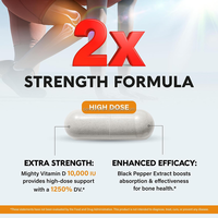 Capsules de supplément de vitamine D3 K2 MK7 avec magnésium et zinc pour la santé des os et du système immunitaire, sans OGM