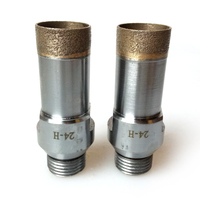 Outils de forage pour la céramique, tige filetée en diamant, de différentes tailles, 1 pièce