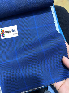 ชุดสูทธุรกิจ TR สำหรับผู้ชายผ้าทอลายทแยงย้อมสีเรียบ80/20ผ้าทอป้องกันไฟฟ้าสถิตย์ - Product Image 5