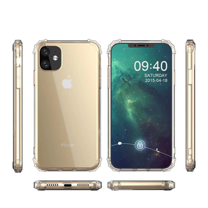 Custodia per Telefono Antiurto in TPU Trasparente per iPhone 15 14 13 12 11 Pro Max X XR XS 7 8 Plus, Cover Posteriore Trasparente con Bordo in Silicone - Product Image 4