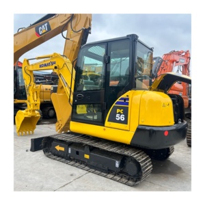High quality Used Excavator Komatsu PC56 5tons 6TONS Mini <b>Machine</b> in Stock for Japanese <b>Construction</b> on sale - Product Image 1