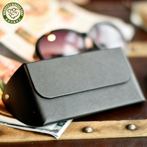 OEM chất lượng cao cá nhân thiết kế sang trọng vỏ sò lớn kim loại Kính mát trường hợp cứng Handmade da kính mắt hộp - Product Image 6