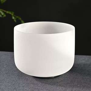 Ensemble de bols sonores en cristal givré CDEFGAB 432hz 440hz Bol chantant en quartz Vente en gros d'usine Crystal Soul 8-14 - Product Image 2