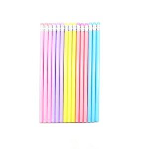 Crayons triangulaires pour usage scolaire, logo personnalisable, crayons standard, crayons HB multicolores élégants - Product Image 5