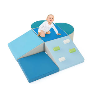 Túnel de Espuma Suave para Interiores, Material Apto para Niños, Juguete de Escalada para Niños Pequeños con Túnel, Escalones y Rampa - Product Image 1