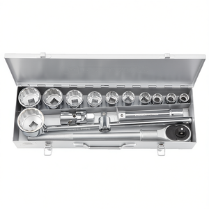 Jeu de douilles FG 629B S15, entraînement 1/2 pouce, 15 pièces, kit d'outils de réparation automobile - Product Image 2