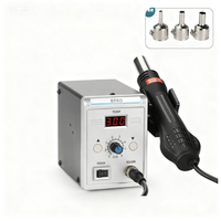 Station de Retravaillage Numérique Portable ESD JRXC avec Pistolet à Air Chaud et Fer à Souder Électrique 220V 100-500°C Nouveau Modèle 858D SMD