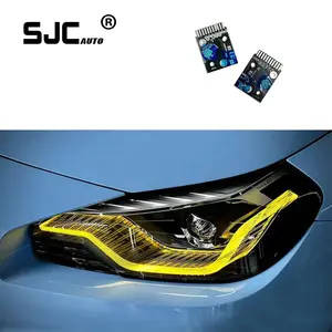SJC AutoสําหรับBMW G42 M2 & G87 M2 CSLสีเหลืองไฟหน้าDRLโมดูลอัพเกรดไฟวิ่งกลางวัน 2022 2023 (Adaptive LEDเท่านั้น)
