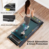 Caminadora Plegable de 2.25HP con Consola LED y Control Remoto para Ejercicio en Casa o Debajo del Escritorio