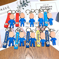 Cadeaux promotionnels en vente flash, porte-clés personnalisés en caoutchouc PVC 3D, personnages de dessins animés, porte-clés personnalisés