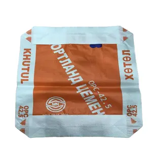 Полипропиленовые тканые мешки с покрытием для стены шпаклевки плитка клей цементный клапан упаковка 20 кг