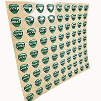 Résine d'impression imperméable personnalisée cristal vert dôme triangulaire en silicone autocollant époxy 3D étiquette d'autocollant de logo