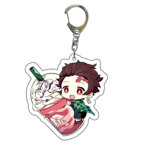 Llavero Acrílico de Anime Demon Slayer: Tanjiro Kamado, Inosuke Hashibira, <span class=keywords><strong>Shinobu</strong></span> Kocho, Muichiro Tokito, Decoración para Mochila, Regalo - Product Image 2
