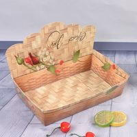 Boîte à hot-dogs jetable en forme de bateau en papier, barquette d'emballage alimentaire