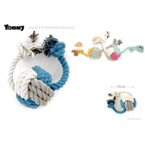 Jouet en corde de coton Yommy 35 cm pour animaux de compagnie, jeu interactif - Product Image 1