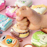 NOUVEAU Bloc-notes Miniature Adorable à Motifs de Dessins Animés, Ensemble de Notes Adhésives, Bloc-notes de Poche Portable Anti-stress, Papeterie de Bureau et Scolaire la Plus Vendue