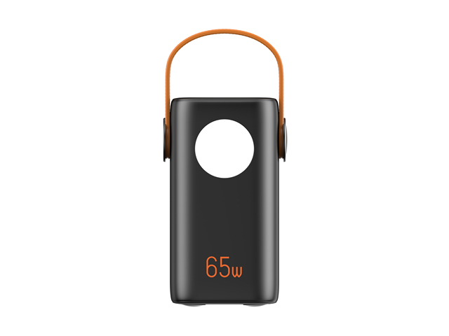 2026 Wholesale 40000mAh Fast Charge 65W Laptop Power Bank Digital Display Double USB and USB C Ports with Lanyard Flashlight