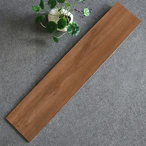 Matte Surface Rustic Style Wood Grain Floor Tiles Interior Living Room 150x900 Wood Look Effect Non Slip Ceramic Tiles For Floor