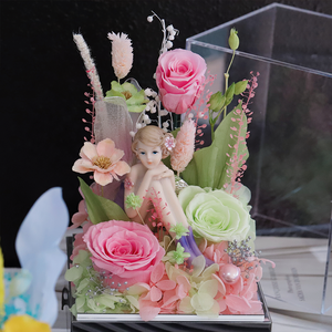 Caja de Regalo con Rosas Naturales Preservadas Hechas a Mano 2025, para San Valentín, Navidad, Año Nuevo, Día de la Madre, Día de Acción de Gracias - Product Image 3