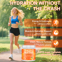 Poudre de boisson énergétique à l'orange, électrolytes, vitamines, hydratation rapide, sans sucre, mélange de boisson hydratante, supplément sportif, alternative aux boissons