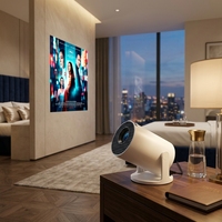 Proyector Inalámbrico JUNUO HY300 Pro 4K con Corrección Trapezoidal Automática para Cine en Casa, Juegos Interactivos, Mini Proyector de Video Portátil