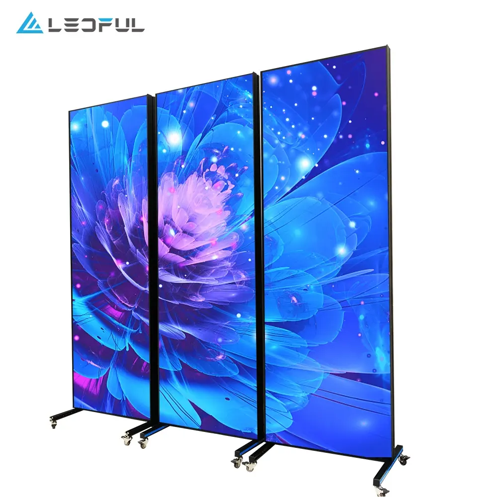 Factory Moveable Indoor P1.8 P2 P2.5 Various Size High Brightness Digital LED Advertising LED Poster Display Screen