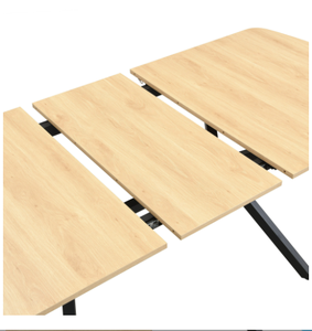 <span class=keywords><strong>Table</strong></span> <span class=keywords><strong>de</strong></span> salle à manger industrielle extensible en MDF, style papillon, avec pieds en métal noir, pour économiser <span class=keywords><strong>de</strong></span> l'espace, vente en gros d'usine - Product Image 5