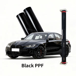 Película Protectora <span class=keywords><strong>de</strong></span> Pintura para Automóviles Negro Mate, TPU PPF, Envoltura para Automóviles con Reparación Automática, Negro Satinado, Autocurable, PPF Negro Mate - Product Image 1
