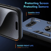 Vente en gros coque de téléphone rigide antichoc en TPU souple avec anneau étui de support pour béquille pour rien téléphone 2A 16 Pro Max 16 Plus