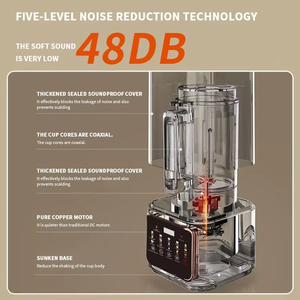 Mixeur Électrique Robuste 1,75 L Multifonctionnel 6 Lames 5+ Vitesses 15 Programmes Chaud/Froid Réducteur de Bruit Lait de Soja Allemand - Product Image 5
