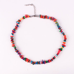 Moda semplice collana di perle d'acqua dolce naturale di <span class=keywords><strong>miglio</strong></span> placcato oro ottone disegno irregolare catena di clavicola alla moda regalo di nozze - Product Image 4