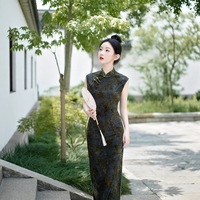 Robe Cheongsam Femme 2026 Nouvelle Collection Style Chinois Sans Manches Qualité Supérieure Robe de Soirée Confortable Qipao la Plus Vendue