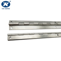 Charnière de porte robuste en acier inoxydable, charnière piano à rangée longue, vente en gros Chine