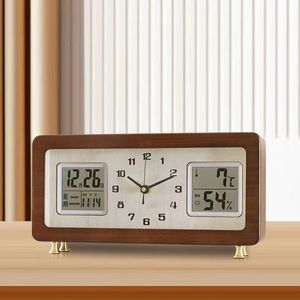 Horloge mécanique rétro à retournement de page pour la maison, personnalité de bureau, automatique, en bois massif, simple, luxe léger, décoration artistique - Product Image 6
