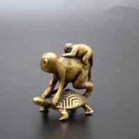 Figurine de singe en laiton, petite décoration de bureau, cadeau créatif, 1 pièce, vente chaude