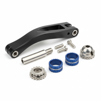 Composant d'articulation inclinable pour vélo couché usiné CNC de haute précision, pièces de pivot de cadre de vélo en alliage d'aluminium sur mesure