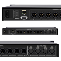Processeur de son professionnel Gooermi LD336 4 entrées 8 sorties FIR DSP, processeur double cœur 500 MHz, traitement 64 bits, ADC 32 bits 768 kHz