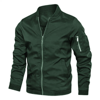 Veste de survêtement légère pour hommes, avec poches, fermeture éclair, style varsity, taille plus, tricotée, veste de sport, veste de survêtement personnalisée
