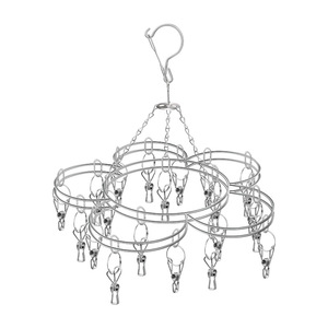 Stainless Steel Sock Clip X Shape High Elasticity Strong Clamping Force Clothes Drying Rack - Product Image 2