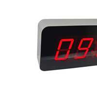 Horloges numériques LED synchronisées à l'heure GPS, transmission Ethernet, standardisées, en métal, pour les aéroports et les gares