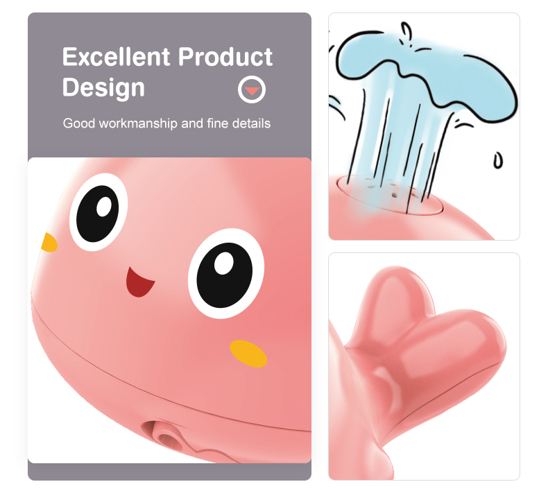 2021 детская игрушка для игр в ванну, электрическая автоматическая игрушка-Дельфин с распылителем воды