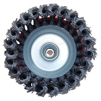 Brosse métallique en forme de coupelle, brosse à fil pour acier inoxydable, pour meulage, décapage de rouille et polissage, 3 pouces, type à écrou.