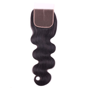 Cabello Indio Remy 100% Virgen, Tupé de 24 mm con Doble Nudo, Cierre de Encaje 4x4, Onda Natural, 110% de Densidad para Extensiones de Cabello y Pelucas - Product Image 1