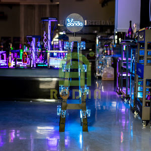 MingXin Barware Plateau de service rectangulaire en verre à liqueur pyramidal - Product Image 2